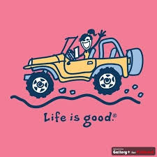 Life Is Good In A Jeep Jeep Life Quotes Jeep Lover Yellow Jeep