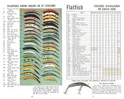 Flatfish Color Chart The Helin Tackle Company Collector