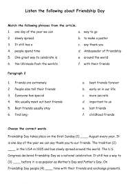 Reach out to your best buddy with our collection of warm and cute best friends. Friendship Day Worksheet