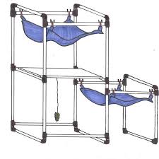 Very soft and strong faux fleece (sheepskin) covering material in ivory (off white) color. Cat Tower Hammock Diy Cat Hammock Cat Hammock Diy Cat Tree