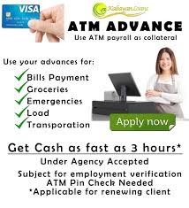 Loans With No Credit Check And No Employment Verification Pin On Atm Advance Kabayan Loans