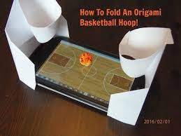 How To Fold An Origami Basketball Net Youtube Basketball Net Origami Fold