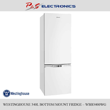 A 680l side by side refrigerator (wse6870sa) | westinghouse Westinghouse 340l Bottom Mount Fridge Wbb3400wg P And S Electronics