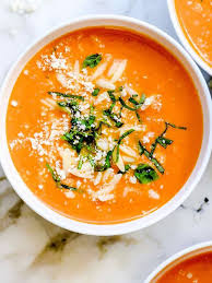 10 Delicious Soups You Can Freeze And Reheat On Demand Homemade Tomato Basil Soup Soup Recipes Tomato Basil Soup Recipe