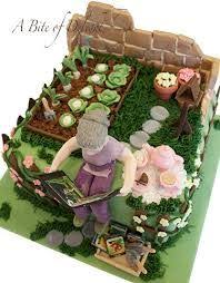 Bildergebnis Fur Cake Garden Kuchen Gartenmotiv Themenbezogene Torten Gartenkuchen