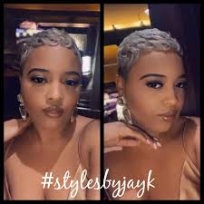 Clientselfie #stylesbyjayk #cutsbyjayk #colorbyjayk #platinumpixie  #shorthairspecialist #shorthairrocks @stylesbyjayk @thecutlife