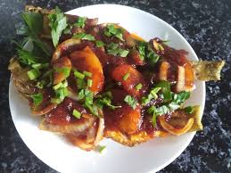 Ikan kerapu goreng halia dan bawang putih. Dapur Cempakasari Ikan Kerapu Masak Sambal