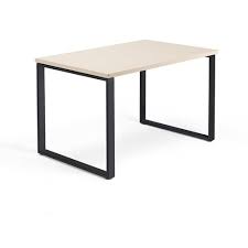 Designmöbel, lampen, frisiertische, stühle, couchtische, sofas, bürostühle, leinwandbilder. Schreibtisch Modulus O Gestell 1200 X 800 Mm Schwarz Birke Aj Produkte Gmbh