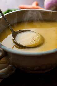 Winter Vegetable Soup With Turnips Carrots Potatoes And Leeks Recipe Recipe Food Winter Vegetable Soup Recipes