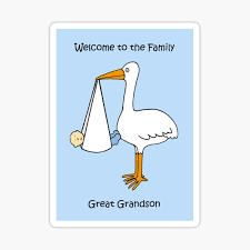 Welcome to the Family Great Grandson Greeting Card for Sale by KateTaylor  | Redbubble