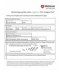 Meldeformular an das gesundheitsamt, welches sich dann bei der. Corona Test In Ahrensburg Beim Malteser Hilfsdienst
