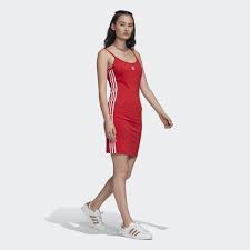 Adidas Spaghetti Strap Dress Red Adidas Us In 2020 Spaghetti Strap Dresses Strap Dress Red Adidas