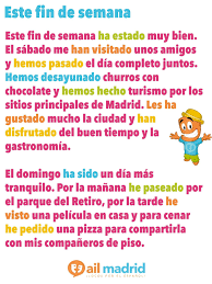 Hoy Tenemos Un Post Describiendo El Fin De Semana Usando Ejemplos Del Preterito Perfecto Que Has Hec Grammaire Espagnole Enseigner L Espagnol Lecon Espagnol