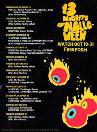 Free Halloween Tv Movie Schedule For 2020 Halloween Movies Free Halloween Halloween News