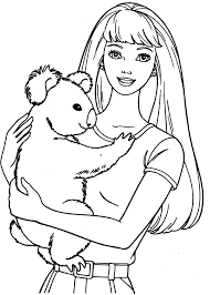 This worksheet will help your child practice with the uppercase letter. Barbie With Koala Coloring Pages Barbie Dolls Cartoon Coloring Pages Disney Princess Coloring Pages Barbie Coloring Barbie Coloring Pages