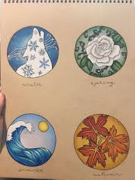 The Four Seasonal Court Symbols I Redesigned For The Acotar Series Art A Court Of Wings And Ruin Book Characters