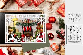 Our christmas in july celebration is going on now card making up to 50% off + free gift! Xmas Photo Frame 2021 Papercut Christmas Card Making Svg By Personal Epiphany Thehungryjpeg Com