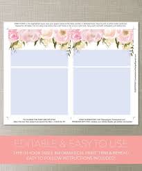 Wedding Seating Chart Template Diy Printable Wedding Table