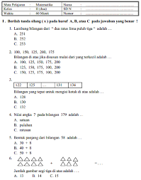 Bangun yang memiliki 3 buah sudut. Soal Dan Jawaban Latihan Pas Matematika Kelas 2 Sd Mi Semester 1 Kumpulan Soal Pts Pas Pat Ukk Akm Ujian Sekolahwahana Info