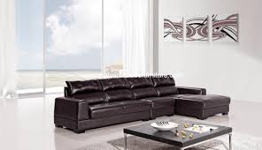 Modern design medium sized sectional sofa with ottoman made with quality thick bonded leather. 3 Piece Diva Genuine Dark Brown Leather Sectional Sofa Set Usa Warehouse Furniture