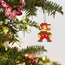 The giant tube tv shows a scene from super mario bros. Mini Nintendo 8 Bit Mario Ornament 0 77 Keepsake Ornaments Hallmark