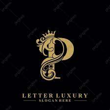 Initial Letter P Luxury Beauty Flourishes Ornament With Crown Logo Template Png Image Text Effect Eps For Free Download Pngtree Elegant Business Cards Design P Letter Design Photo Logo Design