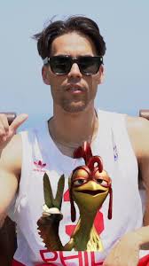 Chill Surfer Chicken Joe Takes