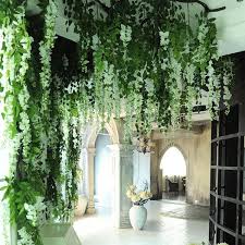 Plants Hanging From The Ceiling Google Search Artificial Plants Decor Fake Flowers Hanging Flowers