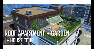 Sometimes keeping your landscaping ideas for side of house the 9 most common roof styles for your shed. The Sims 4 Roof Apartment Big Garden Build With Commentary 27 Roof Terrace Design For Your Lovely Home Roof Terrace Design Apartment Rooftop Apartment Garden