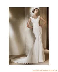 Off The Shoulder Pleated Waist Sheath Wedding Dress For Curvy Figure Girls Th0001 Pronovias Wedding Dress Sweep Train Wedding Dress Wedding Dresses Satin
