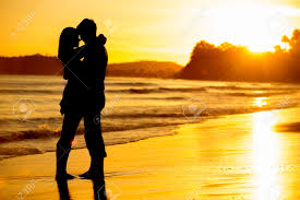 Image result for romantic couple images silhouette sunshine