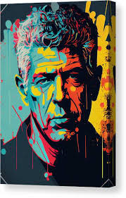 Anthony Bourdain Canvas Prints for Sale