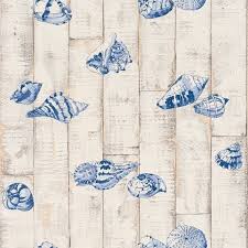 Rasch Wood Panel Pattern Sea Motif Ocean Bathroom Wallpaper 854206 Beach Themed Wallpaper Nautical Wallpaper Bathroom Wallpaper