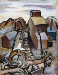 Jackson Pollock Wagon Crossing Tracks The Hat 1934 38 Gouache And Ink On Wove Paper Sheet 11 3 4 9 1 16 In 29 8 Jackson Pollock Art Pollock Paintings