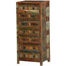 Warm up your bedroom with a rustic looking reclaimed wood dresser made from old growth oak, maple, and pine. Pioneer Rustic Reclaimed Wood Standing 7 Drawer Tall Dresser