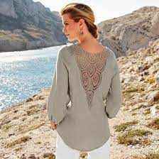 Anne weyburn collection automne hiver 2018 à découvrir. Collection Anne Weyburn Catalogue Printemps Ete 2017 Blouse Kaki Avec Fantaisie Au Dos Printemps Ete Mode Blouse Kaki