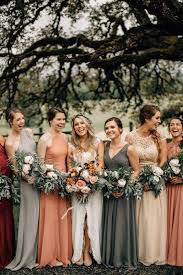 Wedding Color Trends 30 Sunset Dusty Orange Wedding Color Ideas Fall Bridesmaid Dresses Mix Match Bridesmaids Mix Match Bridesmaids Dresses