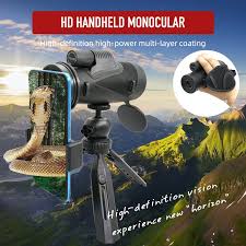 12X50 Monocular - High Powered BAK-4 Prism for Bird Watching