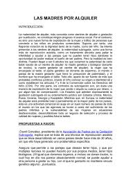 Somos interfertility, agencia lider en reproducción países y costes gestación subrogada. Las Madres Por Alquiler By Deyvis J Yachachin Issuu