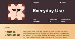 Maggie, her sister, is a symbol of respect and passion for the past. Everyday Use Symbols Course Hero