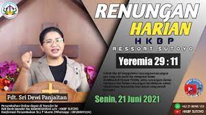 Indeks return obligasi indonesia baik konvensional maupun sukuk berlanjut turun mengikuti sesi siangnya. Renungan Harian Hkbp Ressort Sutoyo Senin 21 Juni 2021 Oleh Pdt Sri Dewi Br Panjaitan Sth Youtube