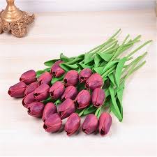 Diy your weddings, showers, party etc with these artificial flowers. 1pc Tulips Artificial Flowers Real Touch Flowers Pu Bouquet Fake Flower For Home Wedding Decoration Walmart Canada