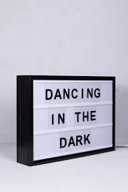 Bxxlght Small Changeable Dancing In The Dark Dancing In The Dark Light Up Box Light Board