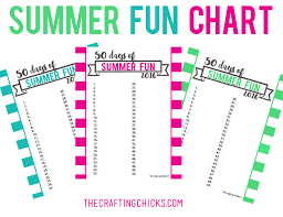 Summer Fun Chart 2016 The Crafting Chicks