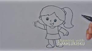 Download now kumpulan mewarnai gambar unicorn untuk anak tk dan paud. Menggambar Anak Cewek Youtube