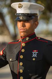 Pfc. Donavan L. Baker, honor graduate for Platoon 3096,