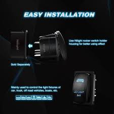 My confusion/question comes from how to incorporate the on/off led button into the circuit. Nilight 5 Pin Laser On Off Rocker Switch 20a 12v 10a 24v For Led Ligh Nilight Led Light