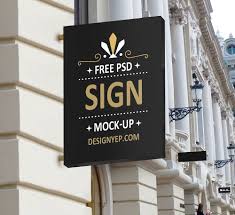 Free Shop Sign Mockup Available In Psd Format Shop Sign Mockup Psd Shop Signs Sign Mockup Chicken And Chips