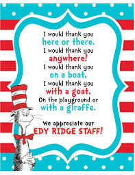 Seuss Thank You Staff Appreciation Week Dr Seuss Teacher Appreciation Teacher Appreciation Quotes