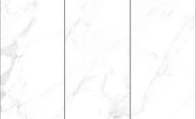 كرارا أبيض اللون لامعة جدار الحمام بلاط السيراميك 30x60 الحجم الرخام نظرة بلاط الأرضية